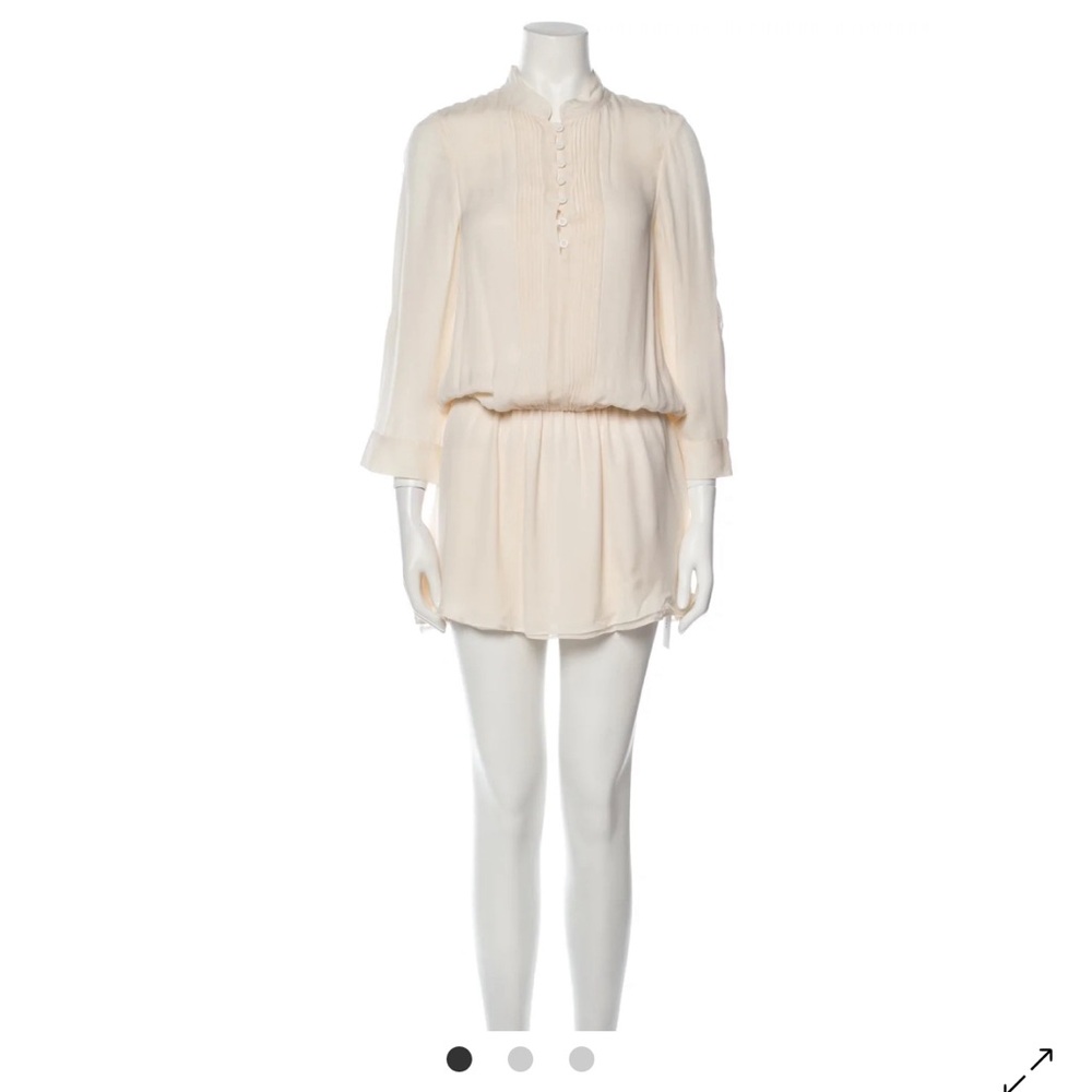 Cream Long Sleeve Dress